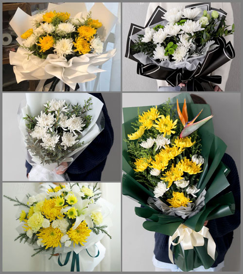 广东韶关市乐昌市梅花镇铜山村白事花束代送